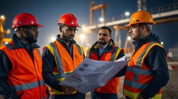 Occupational health and safety engineering discussing working plan