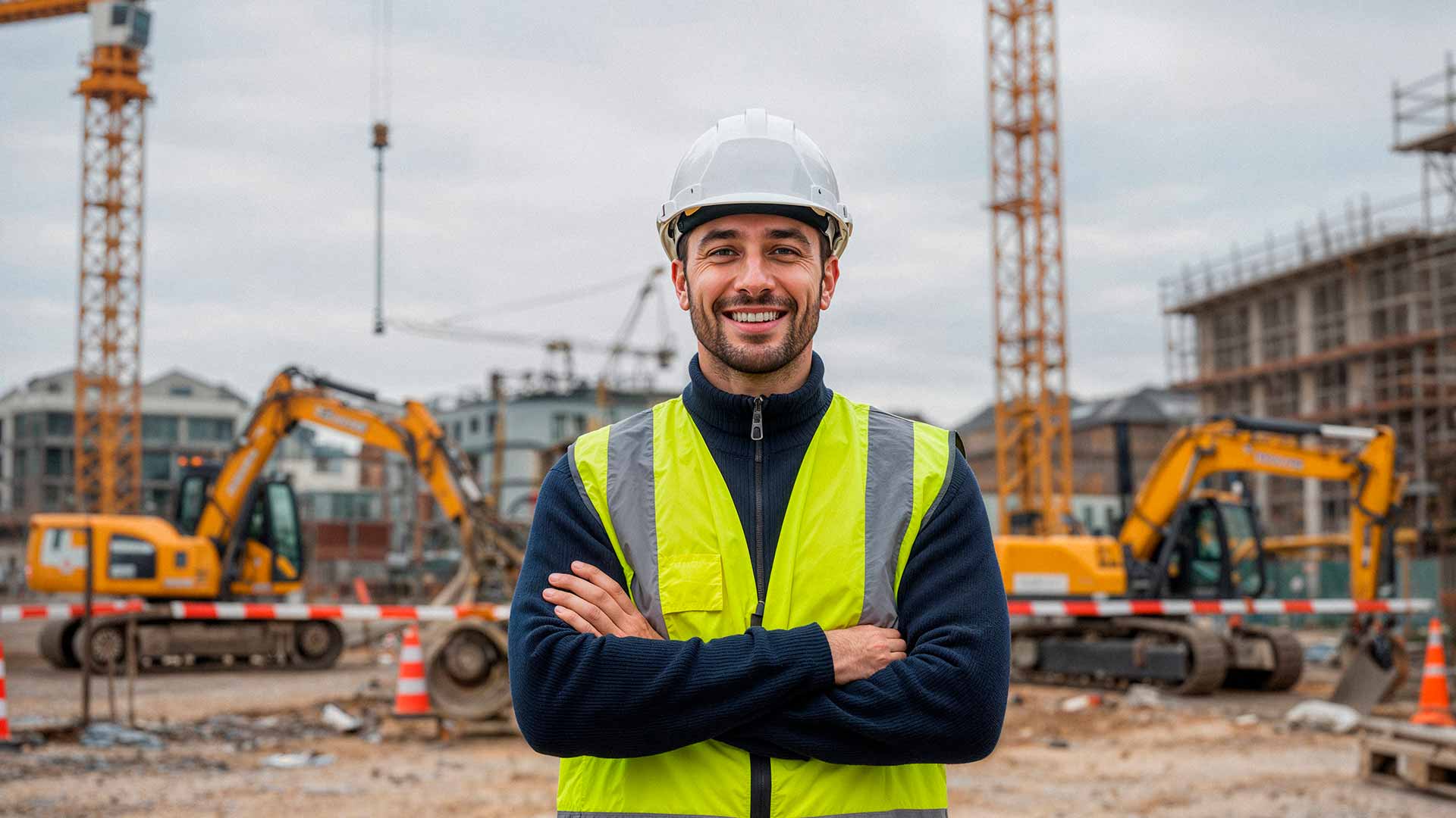 An occupational safety engineer at the project site
