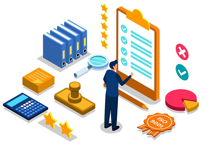 An illustration of showing ISO Documentation