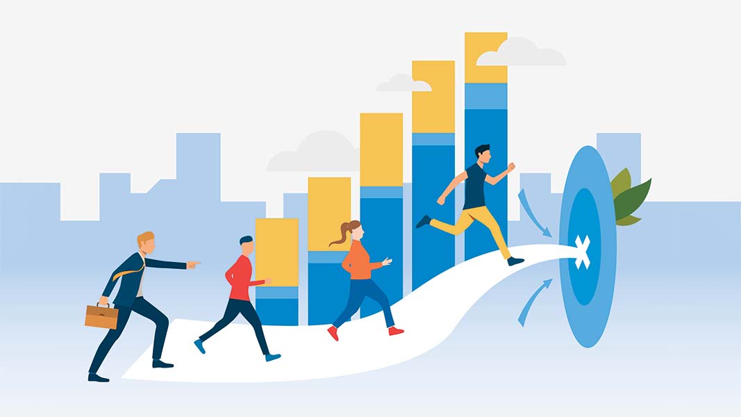 An illustration for the Continuous Improvement Journey